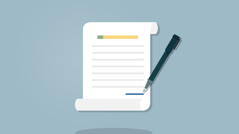 Illustration of document icon